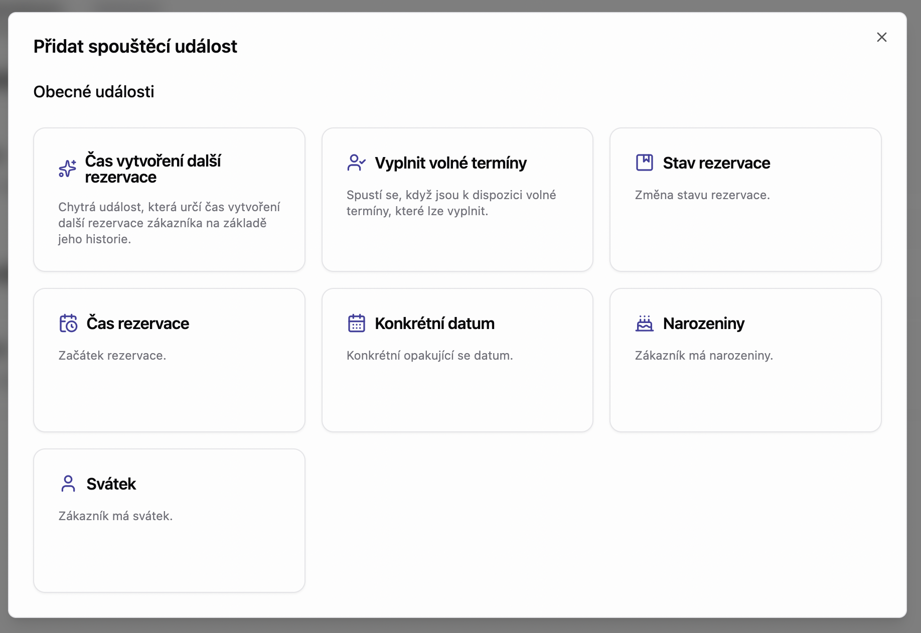 Scénář - spouštěcí události