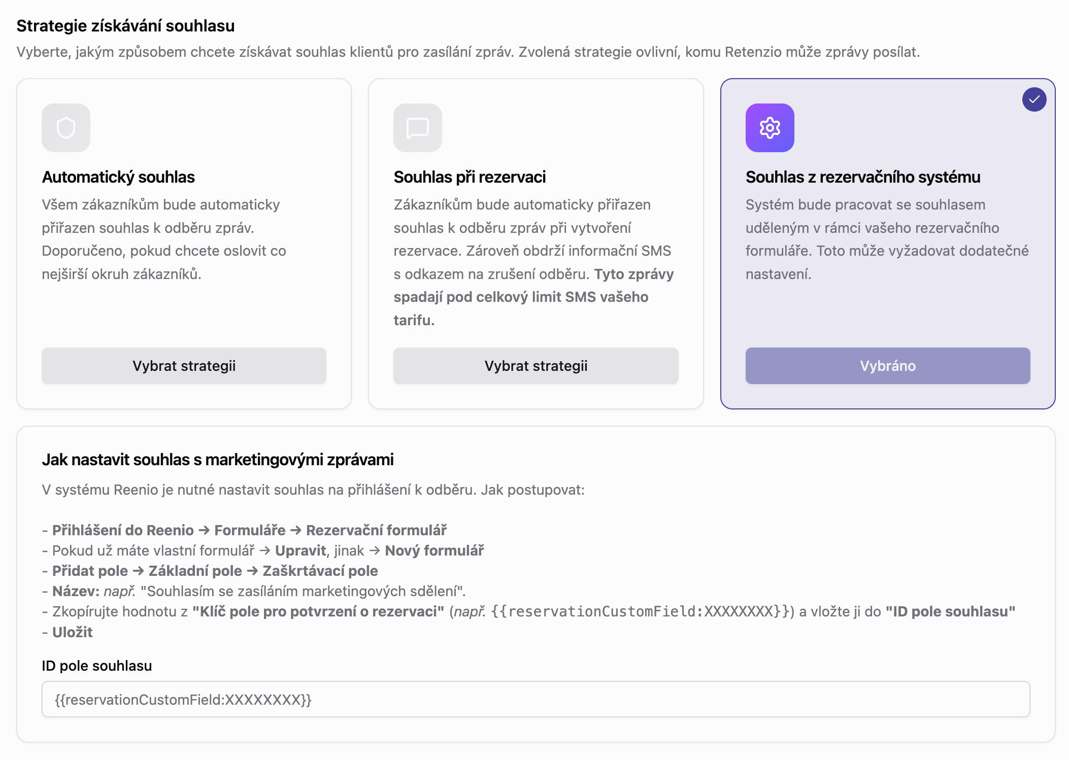 Souhlas z rezervačního systému - Reenio